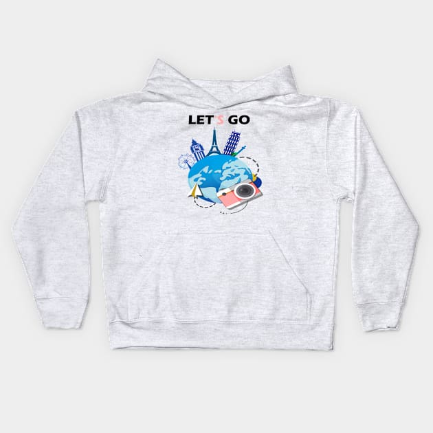 Let's go Kids Hoodie by Snoot store